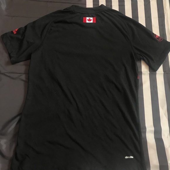 Adidas Prime Tee Youth Size Medium Olympic Games Team Canada Stretch Sport Shirt - Picture 10 of 17